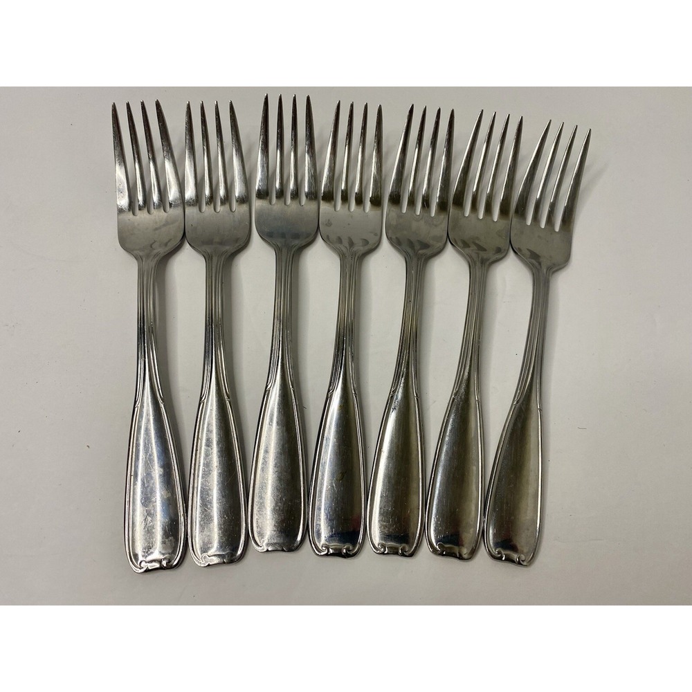 Reed & Barton Manor Park Stainless Salad Fork Lot Of 7 Replacements